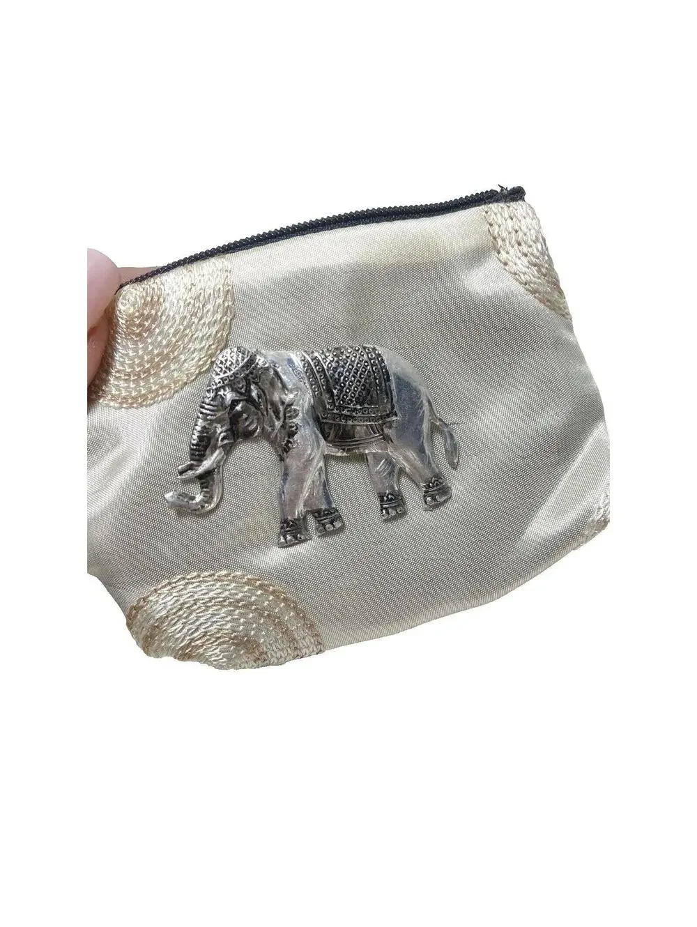 Elephant pouches With Zippers and elephant key chain Brand New